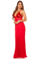 Red Carpet Look! Sexy KouCla dress with sequins Red